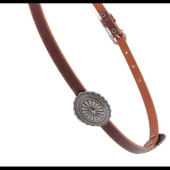 1 left! Boho Western Brown 4 CONCHO gunmetal decor - Picture 7 of 8